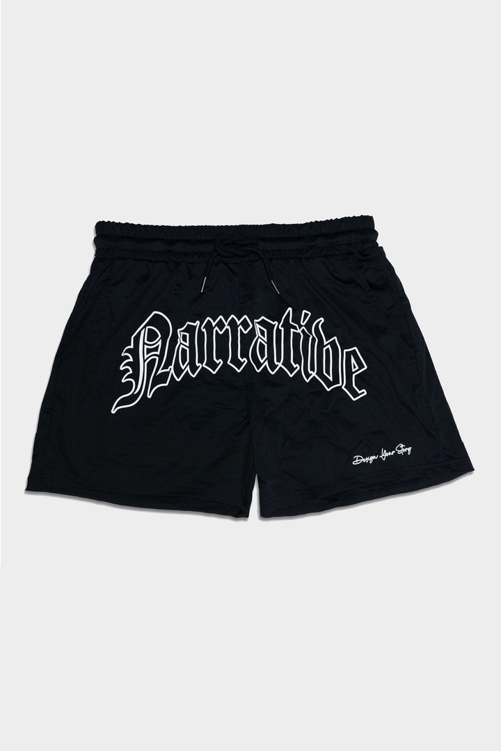 SIGNATURE LOGO SHORTS IN BLACK
