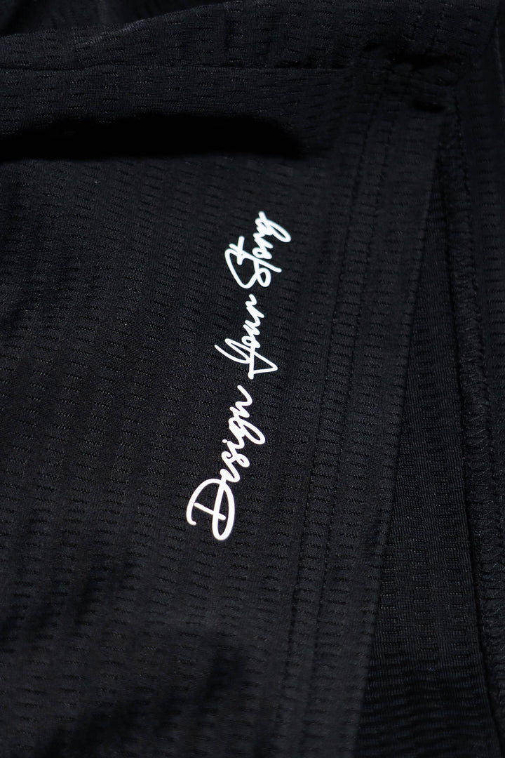 Signature Logo 5 inch inseam Shorts Black, Detail